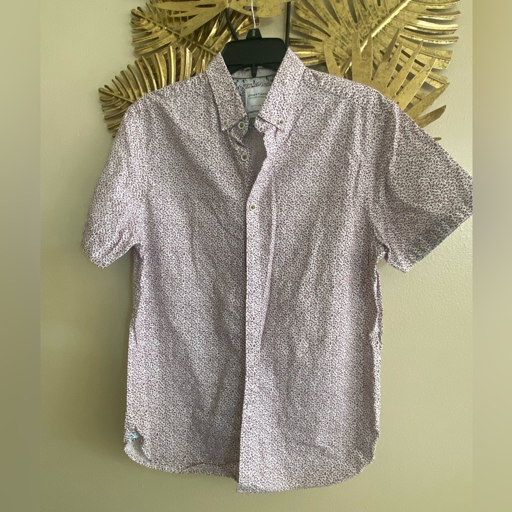 Denim & Flower White and Purple Casual Shirt